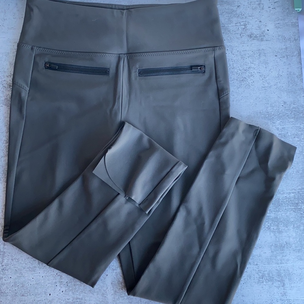 Athleta Leggings W Front Zippers Sz s